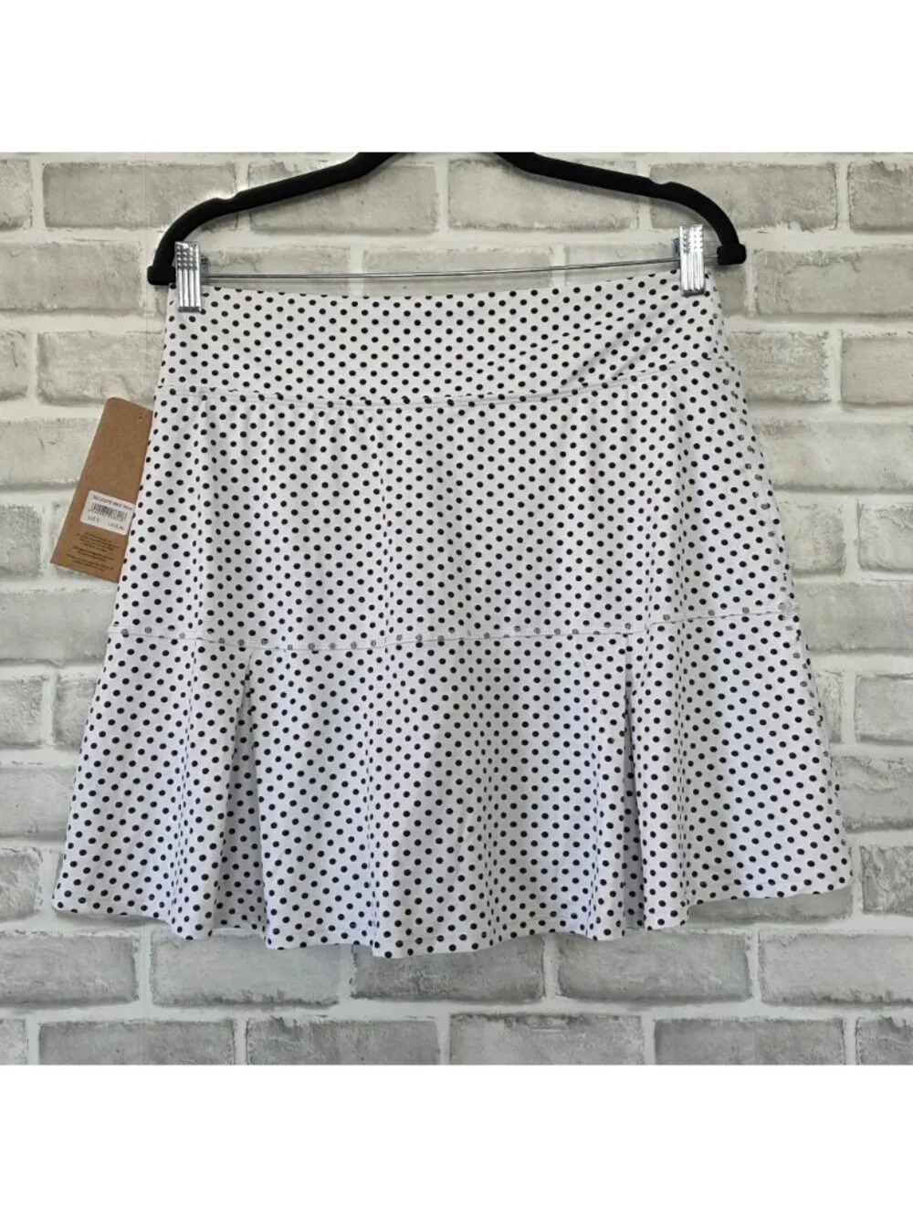 Dona Jo Polka Dot Athletic Skort NWT 3 Performance Golf Tennis Sport Pickleball - Picture 2 of 9
